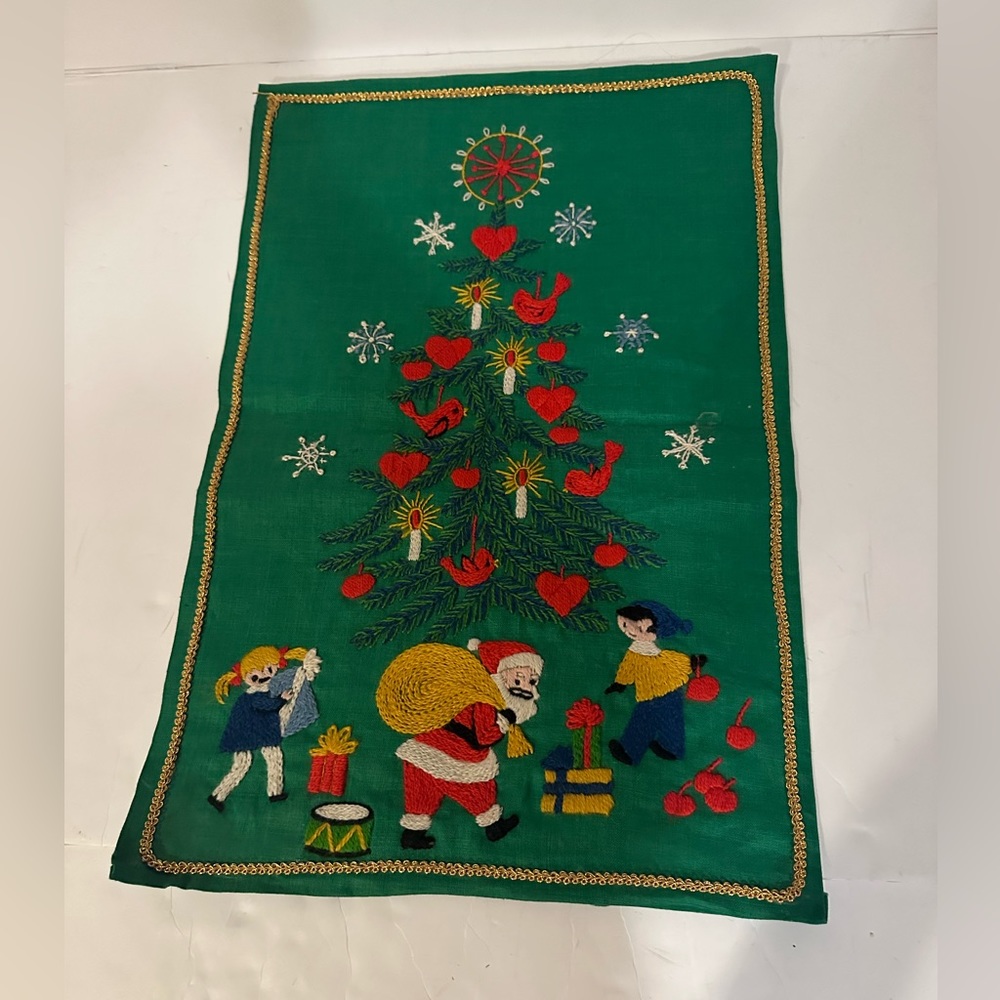 Vintage Christmas Decor wall art tree